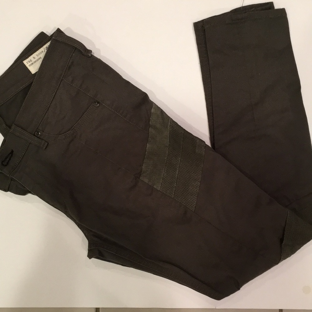 Rag & Bone military jean with suede